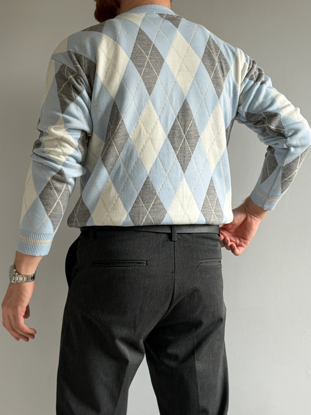 Polytrend - Patterned Knit Sweater - White